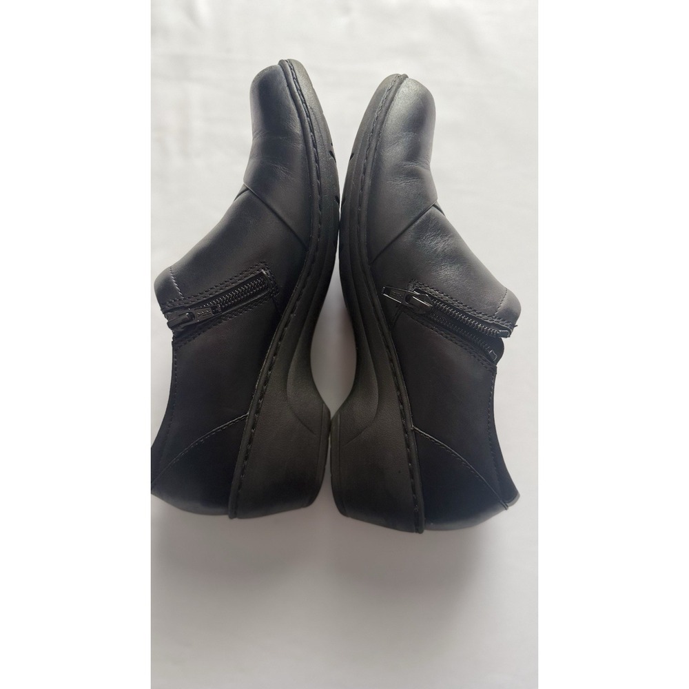 Clark's Channing Women's Slip On Side Zip Size 8 1/2 M Black Good Used Condition - Picture 6 of 7